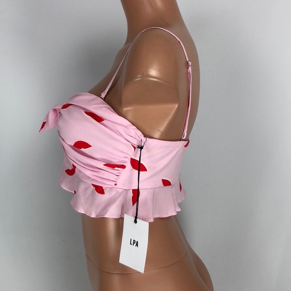 LPA Tie Front Bandeau Lips - Picture 7 of 11